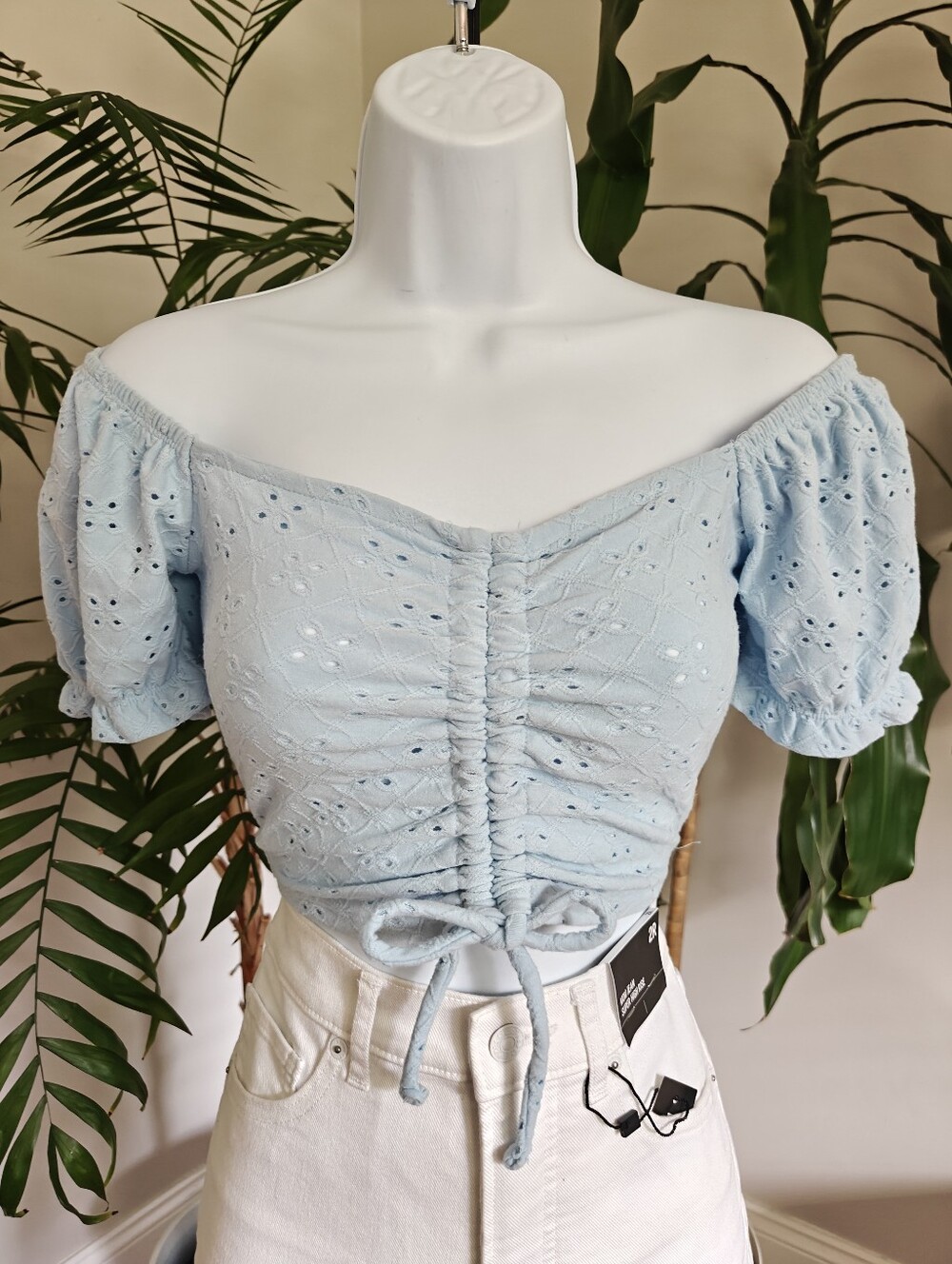 Baby Doll Cinched Crop Top